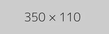 Bild mit Text "350 x 110" auf hellgrauem Hintergrund